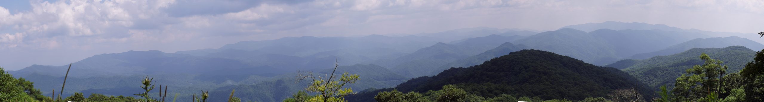 Panorama of Smoky Mountains Tennessee